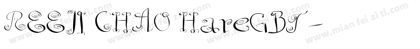 REEJI CHAO HareGBT字体转换